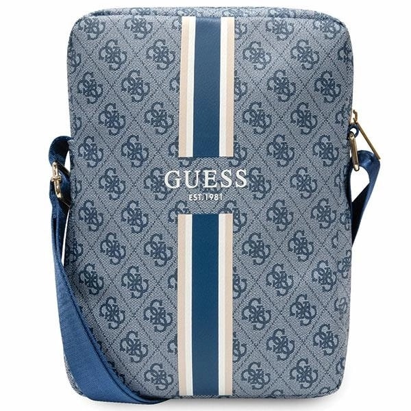 GUESS GUTB10P4RPSB 10 TASKE - BLÅ 4G STRIPES TABLET BAG