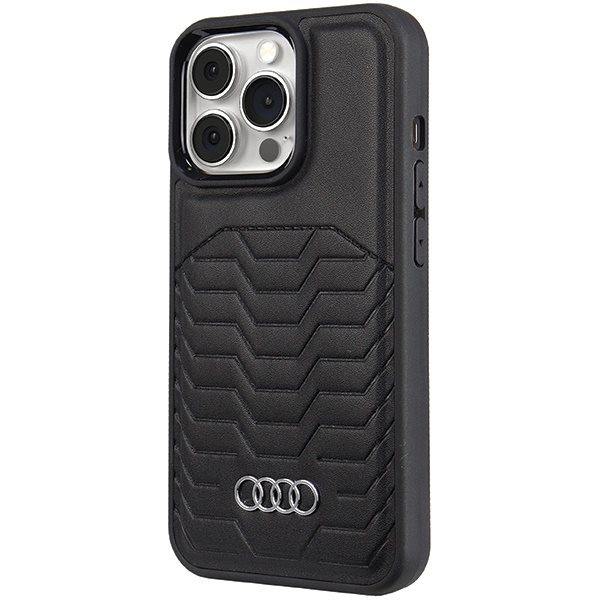 Audi syntetisk skinndeksel med MagSafe for iPhone 13 Pro / 13 - svart