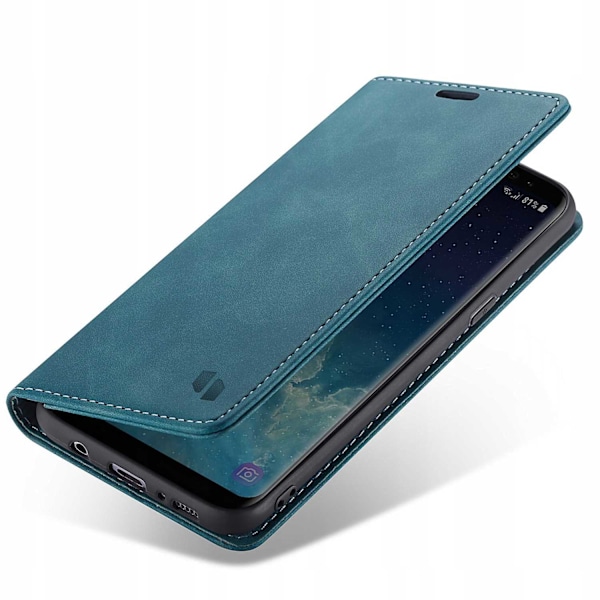 Spacecase Fodral Plånbok Galaxy S8+ Blå Ficka Skin
