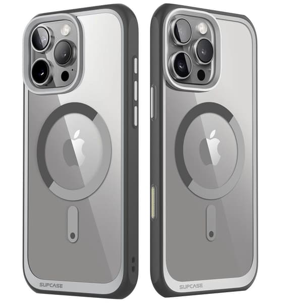 SUPCASE UB MAG ETUI MED MAGSAFE TIL IPHONE 16 PRO MAX - GRÅ