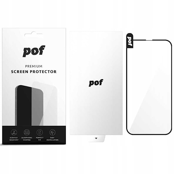 Pof Hela Skydd I Härdat Glas För Iphone 15 Plus Skärmskydd