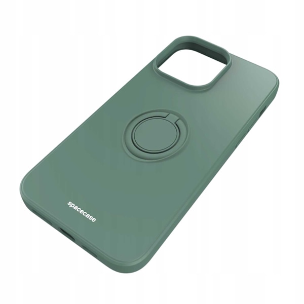 Spacecase Silikon Ringfodral För Iphone 14 Pro Max Mörkgrön