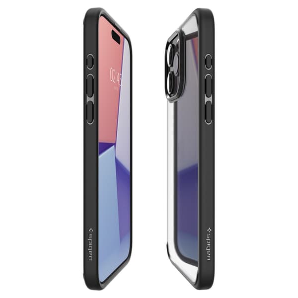 SPIGEN ULTRA HYBRID IPHONE 15 PRO MAT SORT