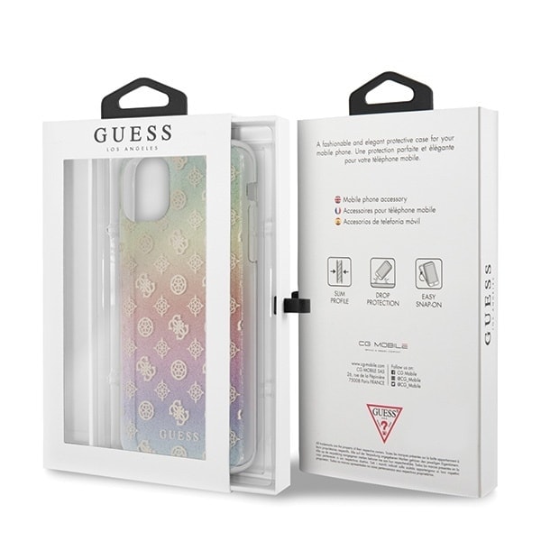 Guess GUHCN65PEOML iPhone 11 Pro Max flerfarget hardt deksel Iridescent 4G Peony