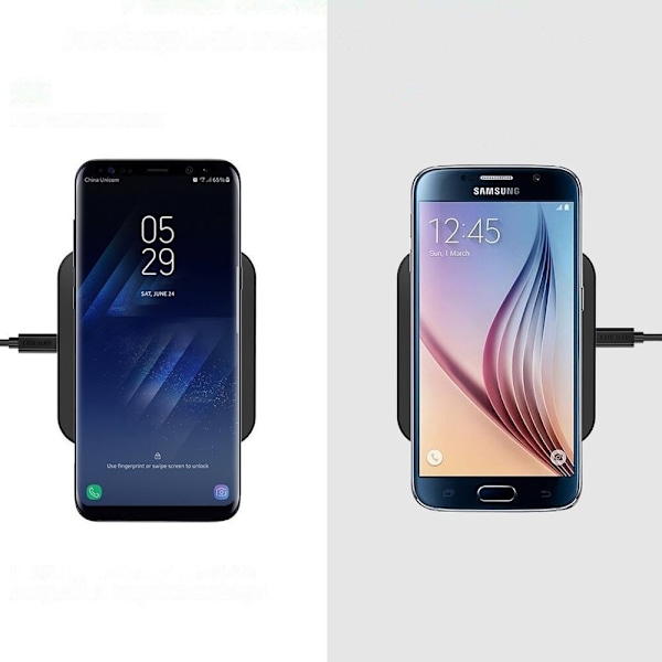 Choetech Qi 10W trådløs lader for telefon, hodetelefoner, svart (T511-S)