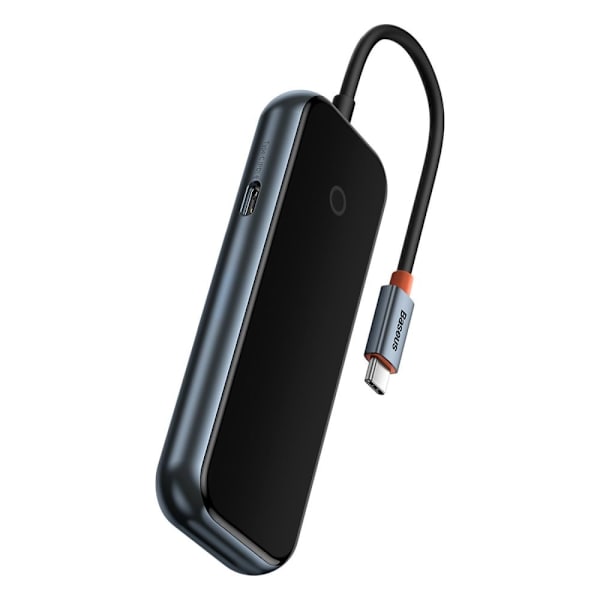 Baseus AcmeJoy HUB 4-porter (USB-C - 1x USB-C PD&Data/3x USB3.0) mørkegrå (WKJZ010313)