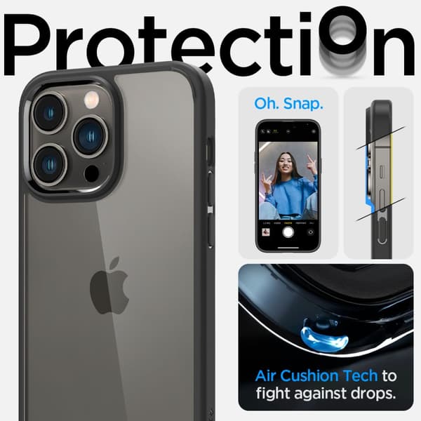 SPIGEN ULTRA HYBRID IPHONE 14 PRO MAT SORT