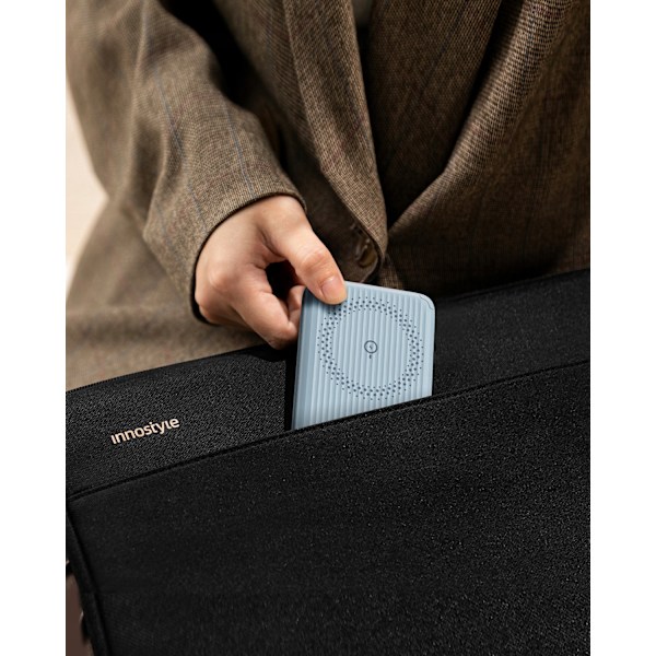 INNOSTYLE POWERSWITCH SNABB INDUKTION POWERBANK FÖR MAGSAFE 10000MAH STATIV BLÅ