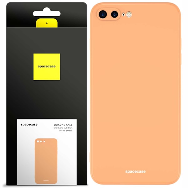 Spacecase Silikonfodral För Iphone 7 8 Plus Orange Skydd