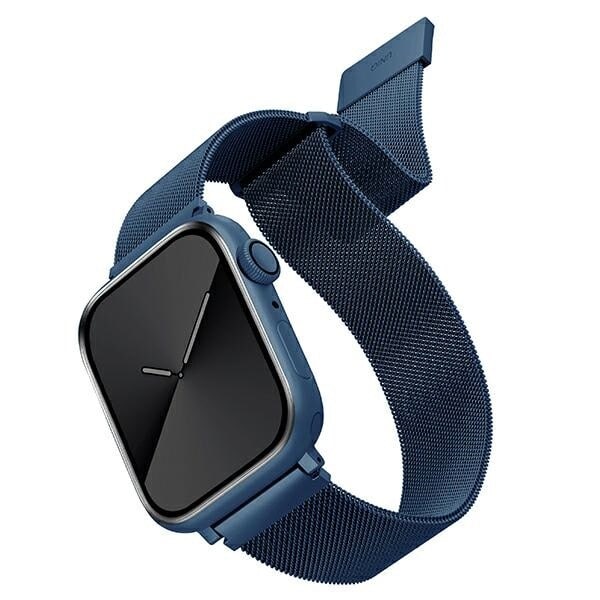 UNIQ Dante armbånd Apple Watch Series 4/5/6/7/8/SE/SE2 42/44/45 mm rustfritt stål blå/koboltblå