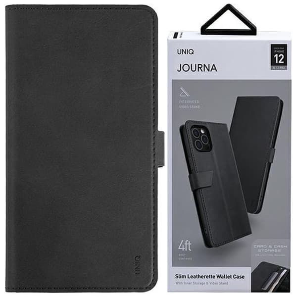 UNIQ JOURNA IPHONE 14 PLUS ETUI - SORT
