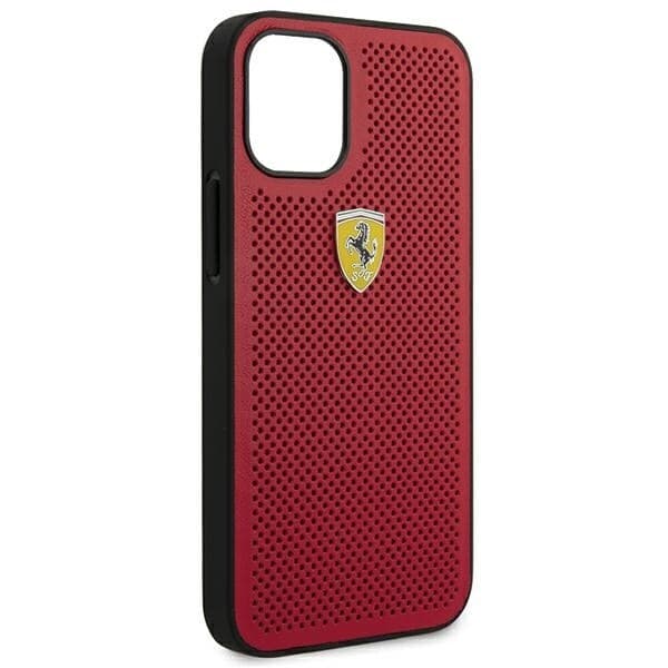 FERRARI ON TRACK PERFORERET ETUI TIL IPHONE 12 MINI - RØD