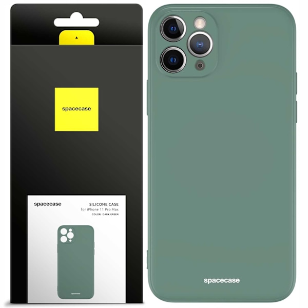 Spacecase Silikonecase Till Iphone 11 Pro Max Case Grönt Skydd