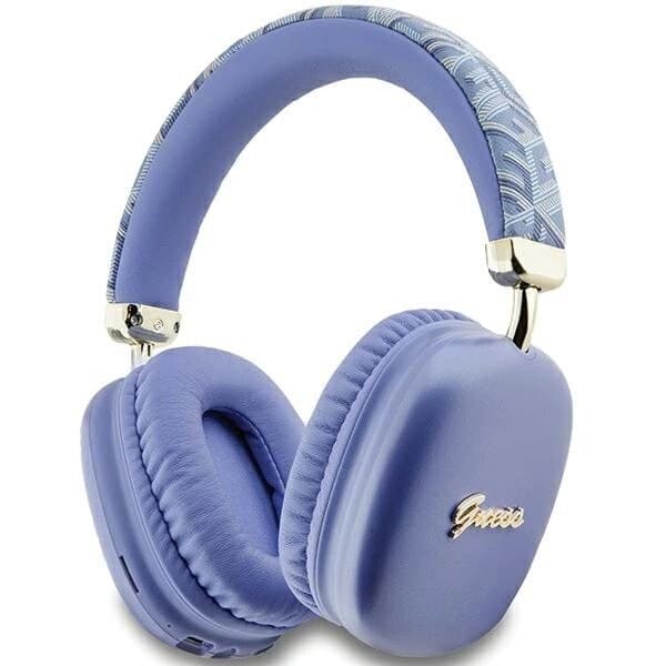 Guess GCube Metallic Script Logo Bluetooth-øretelefoner - lilla