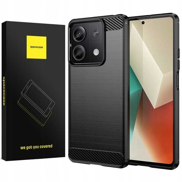 Spacecase Case Carbon Case För Xiaomi Redmi Note 13 5G Svart