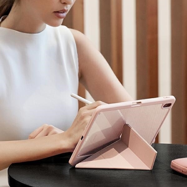Uniq Move-deksel for iPad Air 10.9 (2022/2020) Antimikrobiell Rosa/Rød Rød