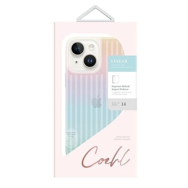 UNIQ Coehl Linear iPhone 14 6.1 deksel opal/iriserende