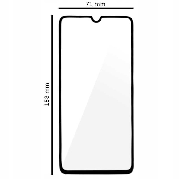 Spacecase 5D Härdat Glas För Samsung Galaxy A70 Skärmskydd