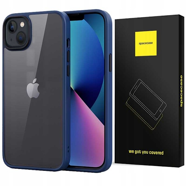 Spacecase Case Cover För Iphone 14 Plus Marinblå Sc Metro