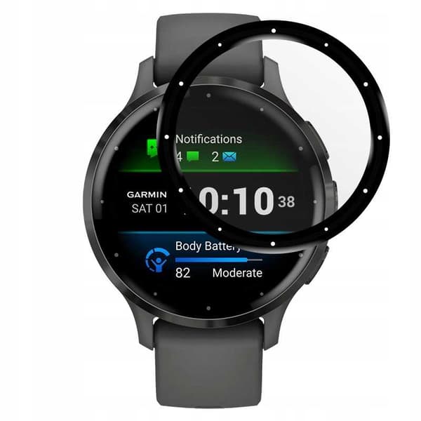 Rymdfall Film Av Härdat Glas För Garmin Venu 3S 3D-Klockor