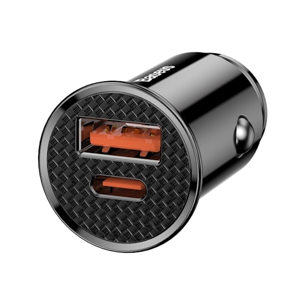 Baseus Circular PPS Smart billader med USB Quick Charge 4.0 QC 4.0 og USB-C PD 3.0 SCP Port Svart (CCALL-YS01)