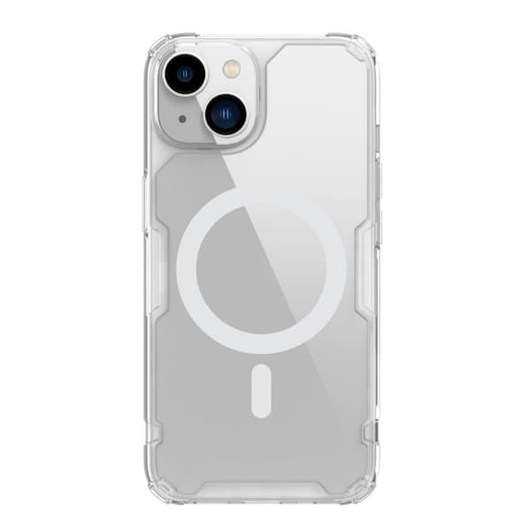 NILLKIN CASE MED MAGSAFE TIL IPHONE 14+ TRANSPARENT