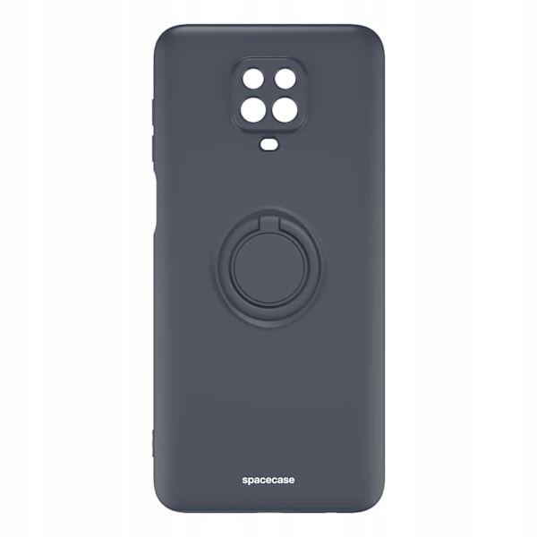 Spacecase Silikon Case Ring För Xiaomi Redmi Note 9S 9 Pro Black
