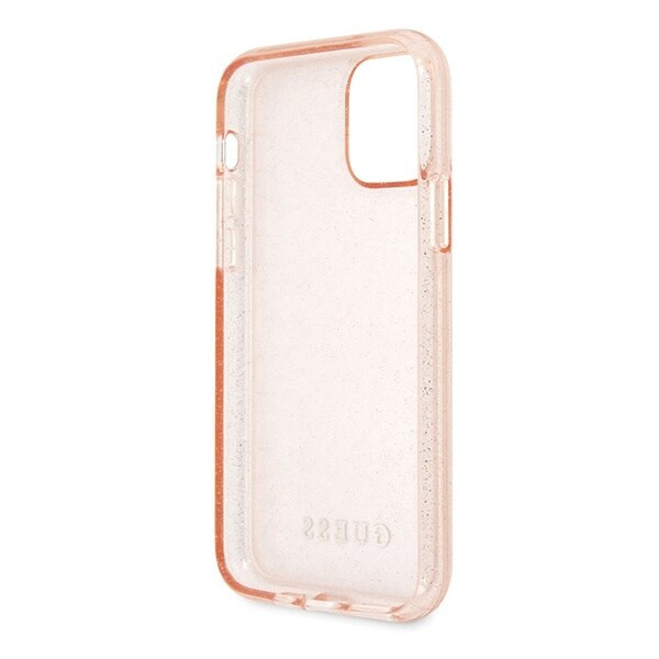 Guess GUHCN65PCGLPI iPhone 11 Pro Max rosa/rosa hardt deksel Glitter