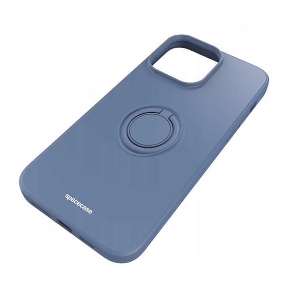 Spacecase Silikon Ring-Fodral För Iphone 14 Pro Max Blåt Skydd