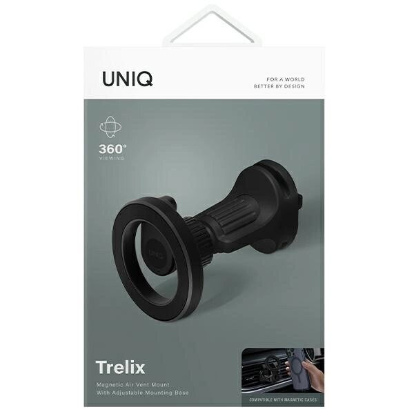 UNIQ Trelix Car magnetisk bilhållare för galler? lufttillförsel - svart