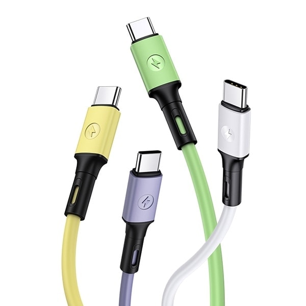 USAMS-kabel U52 USB-C 2A snabbladdning 1m grön/grön SJ436USB02 (US-SJ436)