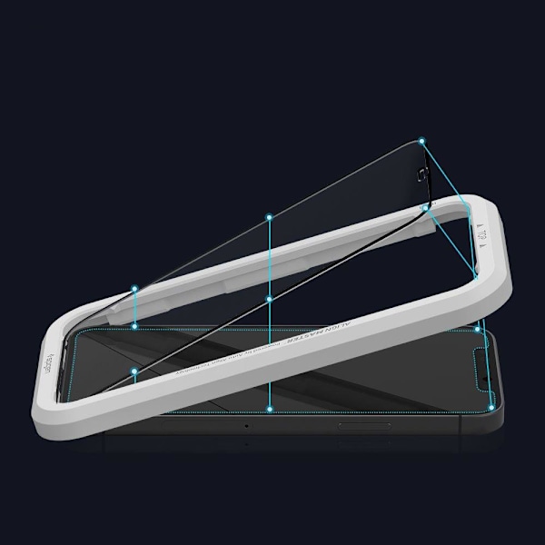 HÆRDET GLAS SPIGEN ALM GLASS FC 2-PACK IPHONE 12/12 PRO SORT