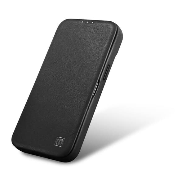 ICARER CASE CASE LÆDERCOVER MED MAGSAFE TIL IPHONE 14+ SORT