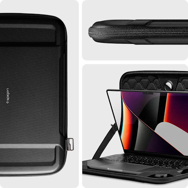 SPIGEN RUGGED ARMOR PUSCH "PRO" BÆRBAR 13-14 SVART