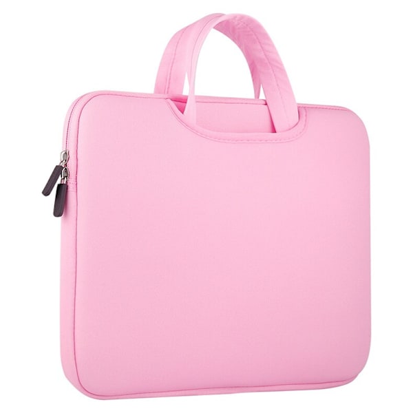 Universalveske, laptopveske, 15,6 tommer, nettbrett, rosa