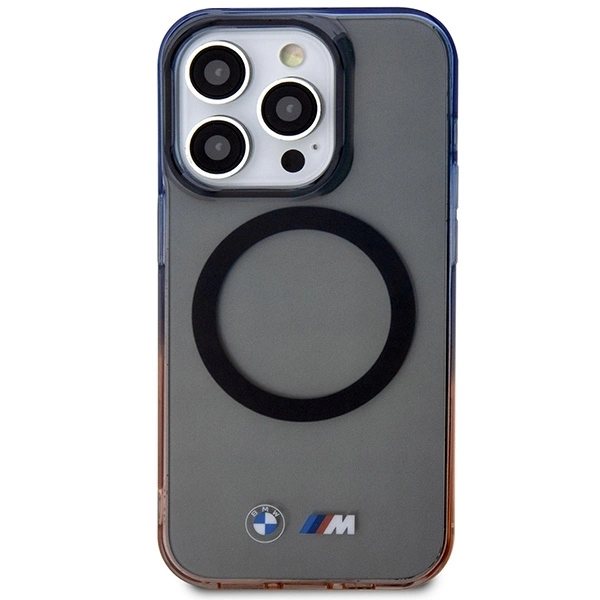 BMW GRADIENT BUMPER MAGSAFE ETUI TIL IPHONE 14 PRO MAX - GRÅ