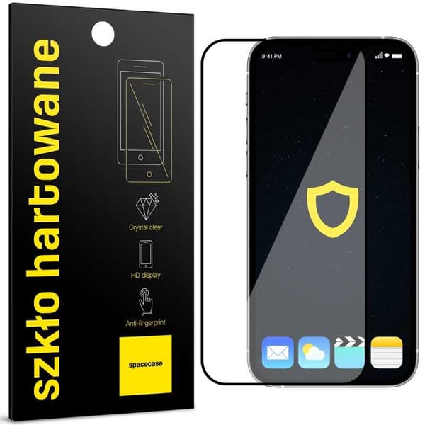 Spacecase 5D Härdat Glas För Iphone 15 Pro Frontfolie