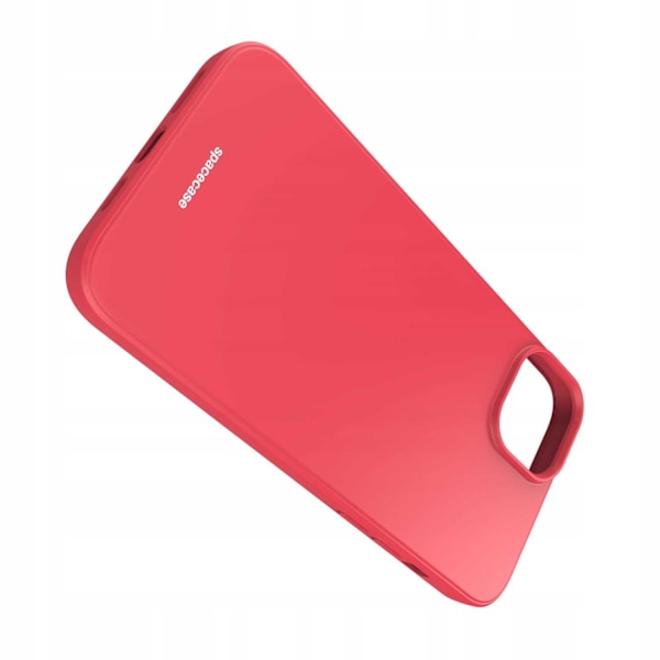 Spacecase Silikonfodral För Iphone 14 Plus Rött Telefonskydd