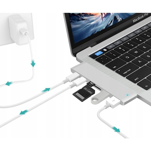 ADAPTERHUB USB-C USB THUNDERBOLT HDMI 4K ADAPTER FOR MACBOOK PRO AIR