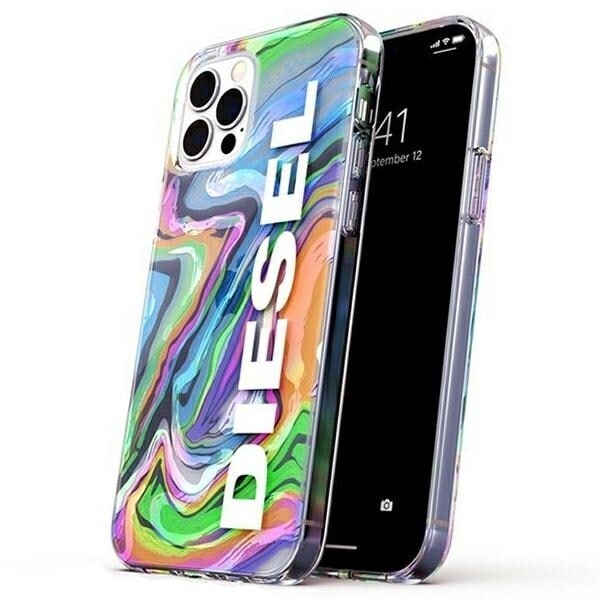 Diesel Clear Case Digital Holographic AOP iPhone 12/12 Pro holografisk-vit/holografisk-vit 44315