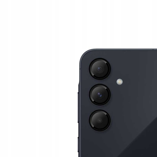 Rymdfodral Härdat Glas För Samsung Galaxy A55 5G Camera Ring Svart