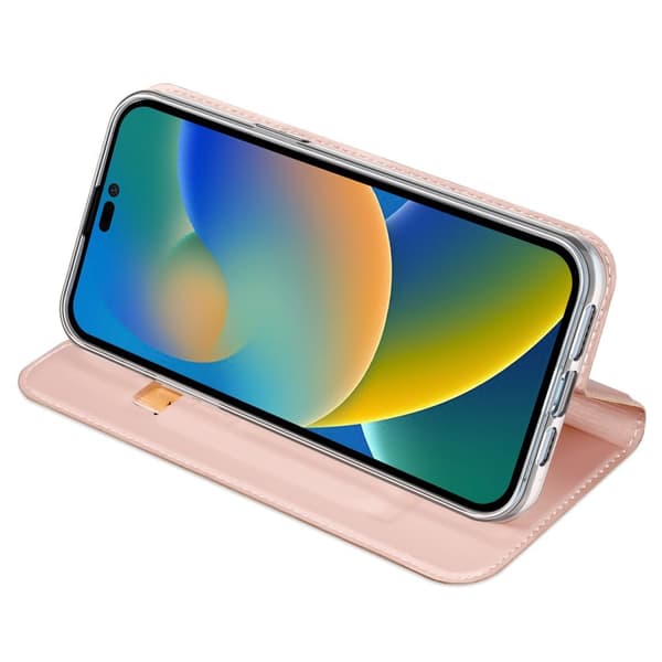 Dux Ducis Skin Pro deksel med klaff iPhone 14 Pro Max rosa