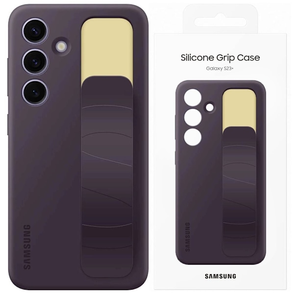 Samsung Standing Grip Case EF-GS921CEEGWW med holder / stativ for Samsung Galaxy S24 - mørk lilla