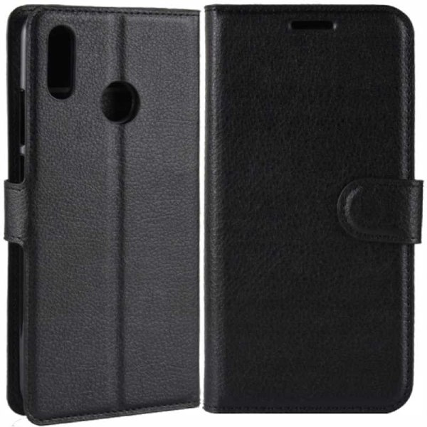 Litchi Fodralskydd För Huawei P Smart Z Svart Skydd