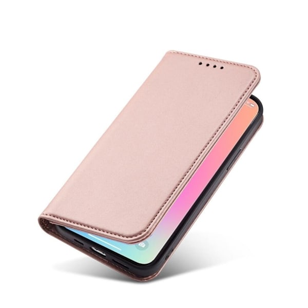 Magnetisk kortveske til Samsung Galaxy A23 5G med flip lommebokholder, rosa