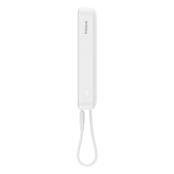 Baseus Magnetic Mini MagSafe 10000mAh 20W strømforsyning med innebygd Lightning-kabel - hvit + Baseus Simple Series USB-C - USB-C 60W