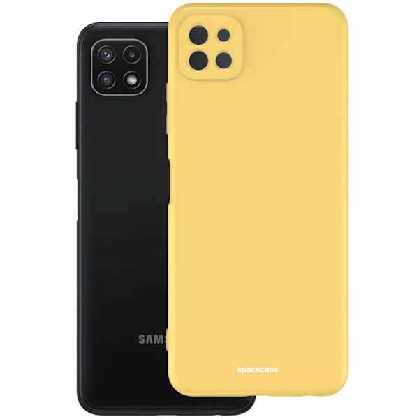 Spacecase Silikonskydd För Samsung Galaxy A22 5G Gul