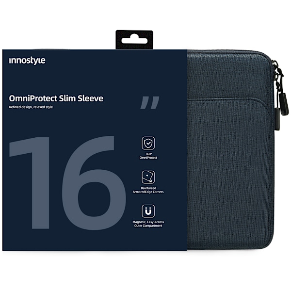 INNOSTYLE 16" LAPTOPVÄSKA VATTENTÄTT FODRAL OMNIPROTECT SLIM BLÅ
