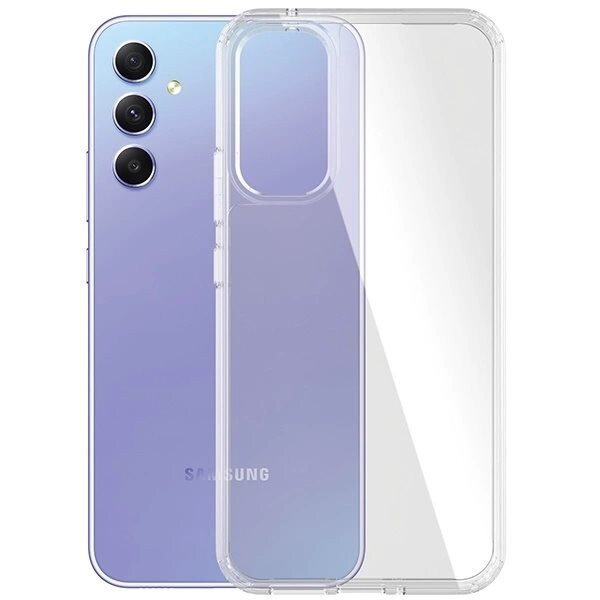 PanzerGlass HardCase antibakteriellt Military Grade certifierat fodral för Samsung Galaxy A34 5G - transparent