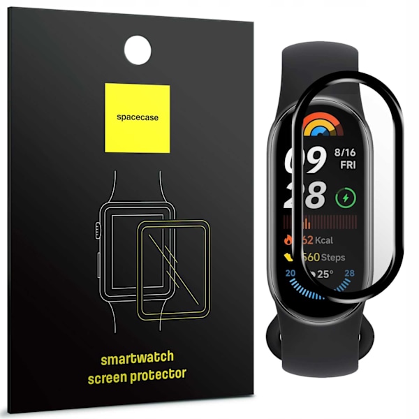 Rymdhård Härdat Glas För Mi Band 9 Klocka Skyddsfolie